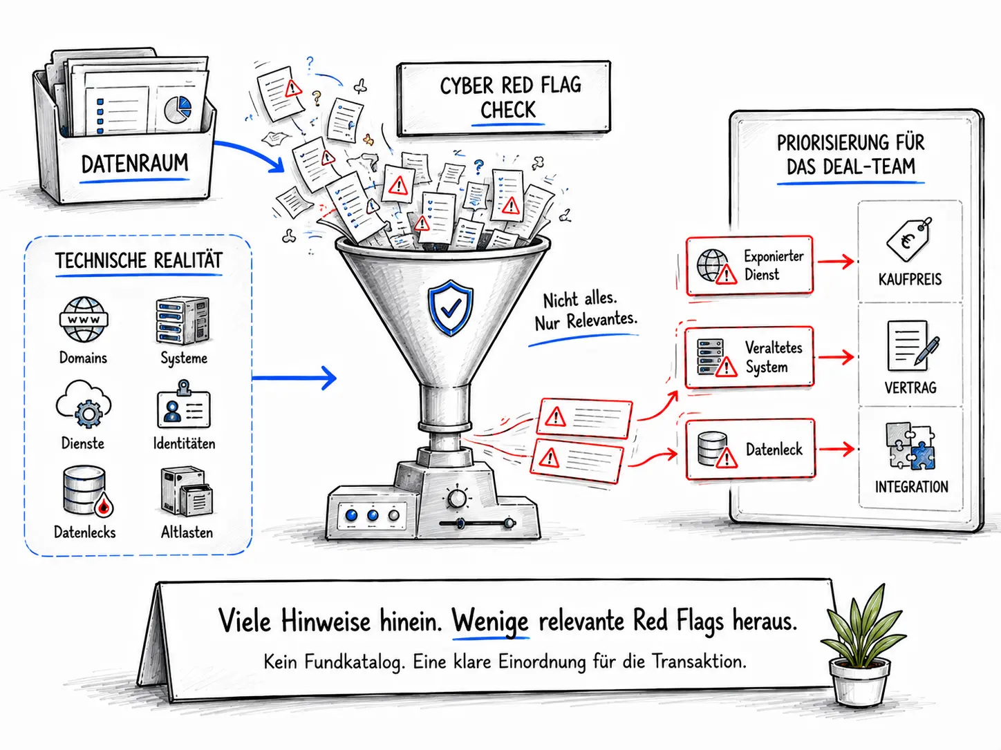 Illustration zum Umfang des Cyber Red Flag Checks